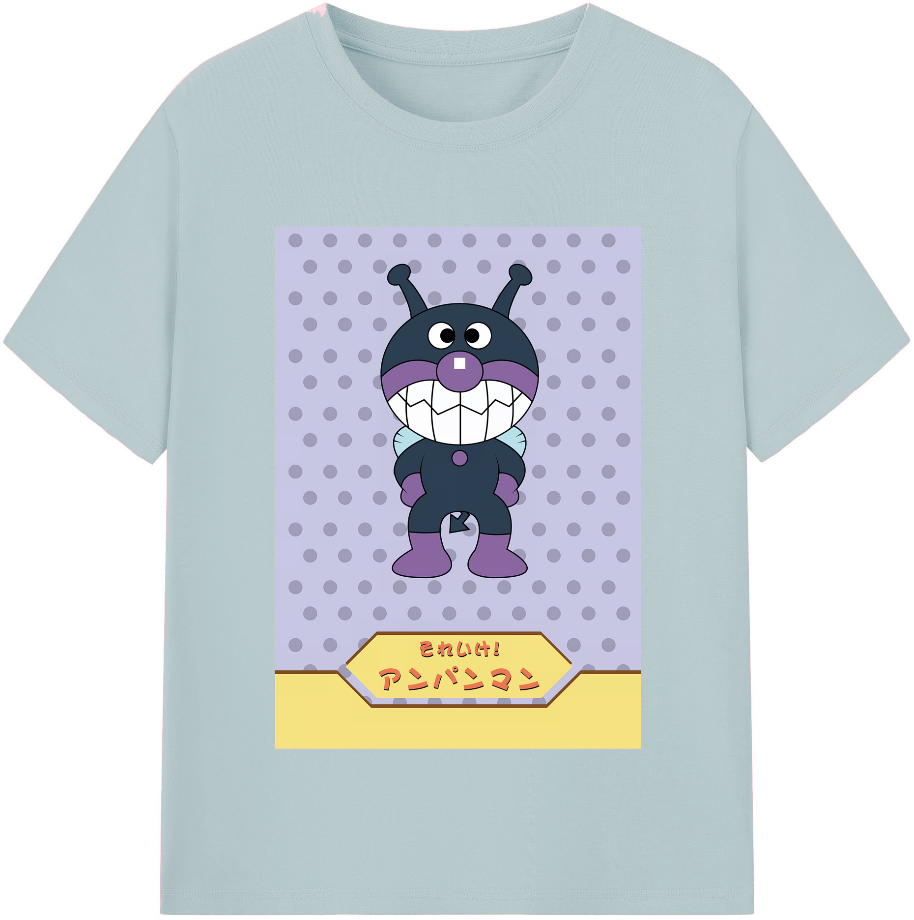 （画像用） アンパンマン Anpanman 綿100％半袖Tシャツ（フロントプリント）